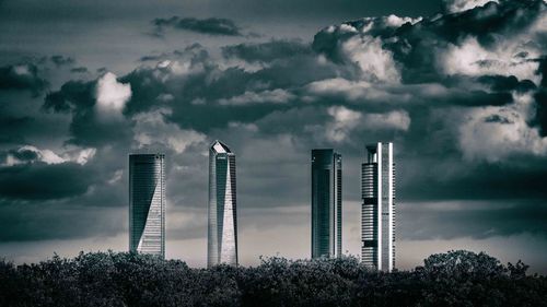 Low angle view of building against sky