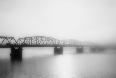 Bridge over river against sky