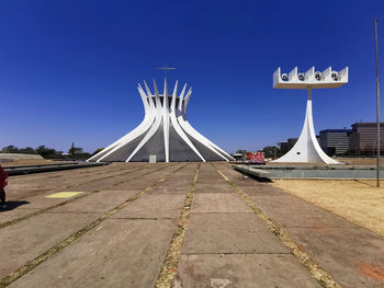 View of building against blue sky