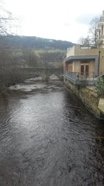 Scenic view of river against sky