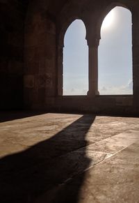 Shadow of historical building