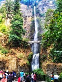 Tourists enjoying in river