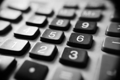 Close-up of computer keyboard