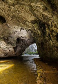 Rock formation in cave