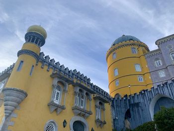 Low angle view of building against sky