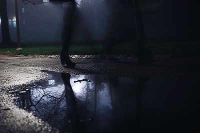 Low section of man in water
