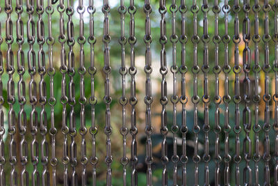 Full frame shot of metallic structure