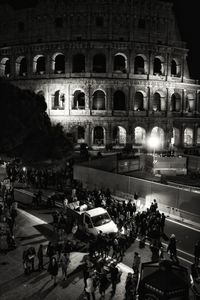 Crowd at night