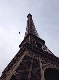 Low angle view of eiffel tower