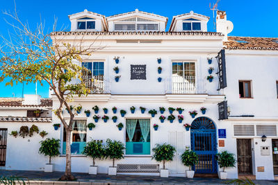 House against blue sky