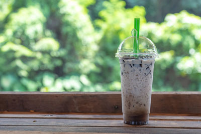 Close-up of drink on table