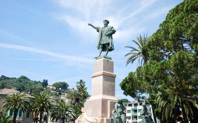 Low angle view of statue