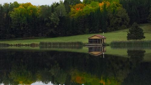 Scenic view of lake