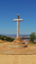 View of church against blue sky