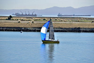 Scenic view of river against clear sky