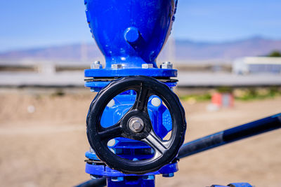 Close-up of bicycle wheel