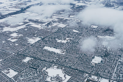 High angle view of cityscape