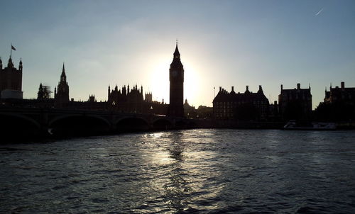 Big ben with eiffel tower in background