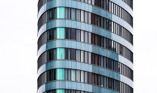 Low angle view of modern building against sky