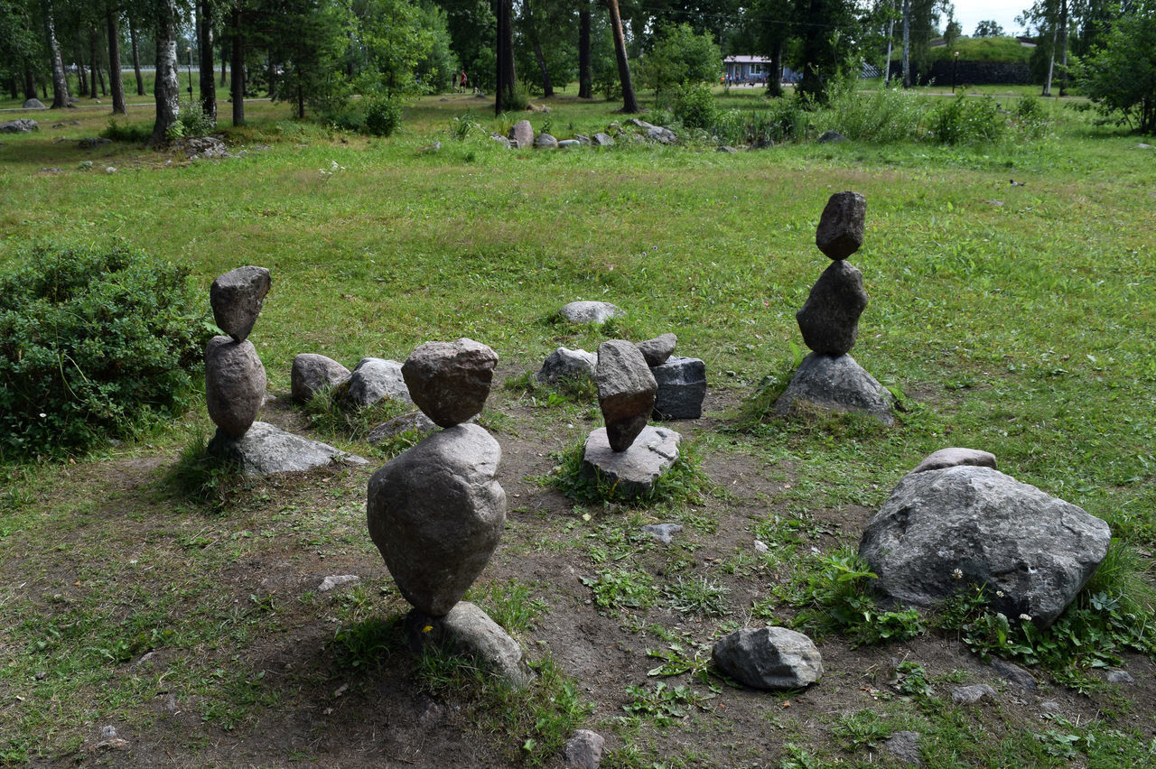 VIEW OF STATUE ON FIELD