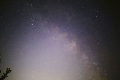Low angle view of stars in sky