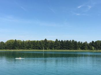 Scenic view of calm lake