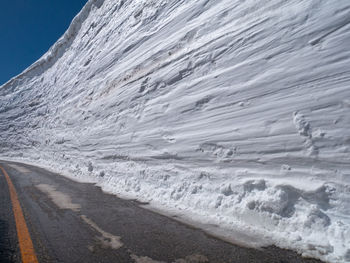 Scenic view of snowcapped mountain against sky