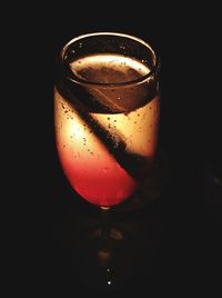 Close-up of drink over white background