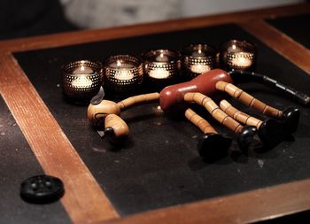 Close-up of food on table