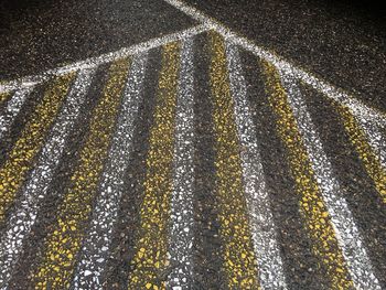 High angle view of road