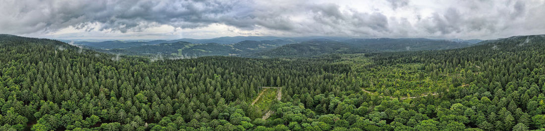 Panorama above the bavarian forest