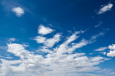 Low angle view of clouds in sky