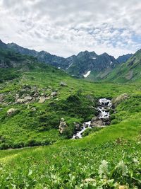 Scenic view of landscape against sky