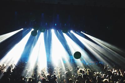 View of music concert