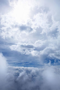 Low angle view of clouds in sky