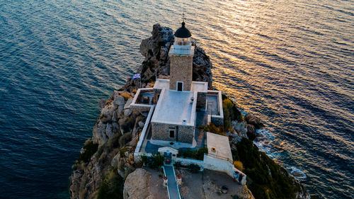 Lighthouse with sunset