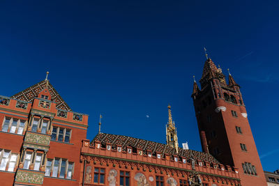 Low angle view of buildings against sky
