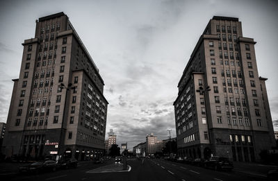 View of city street