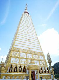 Low angle view of temple