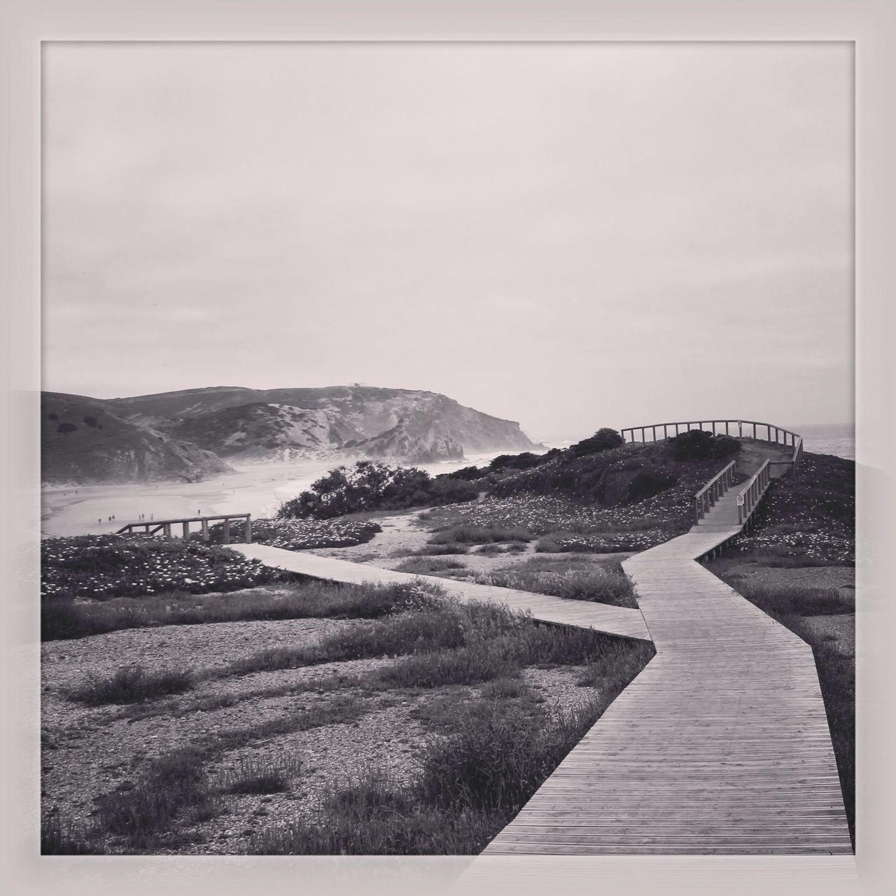 tranquil scene, tranquility, scenics, sky, mountain, landscape, transfer print, beauty in nature, nature, auto post production filter, the way forward, water, non-urban scene, idyllic, remote, horizon over land, day, mountain range, outdoors, rock - object