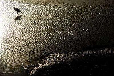 High angle view of sea