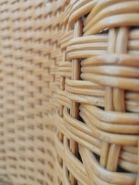 Full frame shot of wicker basket