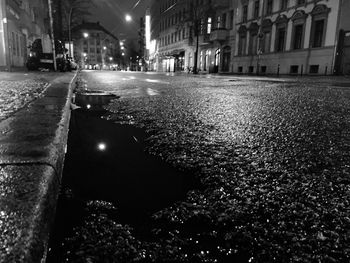 City street at night