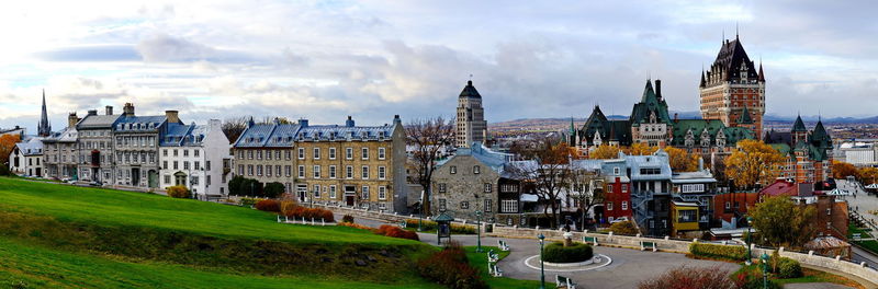 View of buildings in city