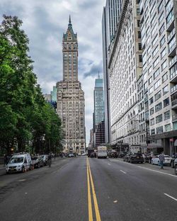 View of city street