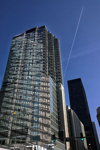 Low angle view of modern building against sky