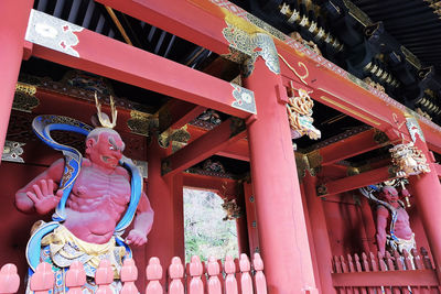 Low angle view of statue