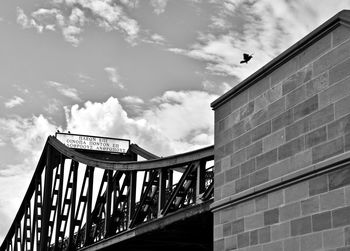 Low angle view of building against sky