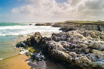 Scenic view of sea against sky