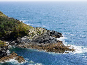 Scenic view of calm blue sea